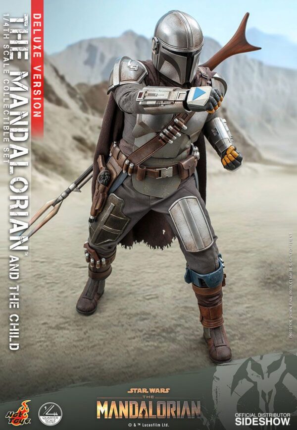 Star Wars The Mandalorian Akció Figura 2-Pack 1/4 The Mandalorian & The Child Deluxe 46 cm