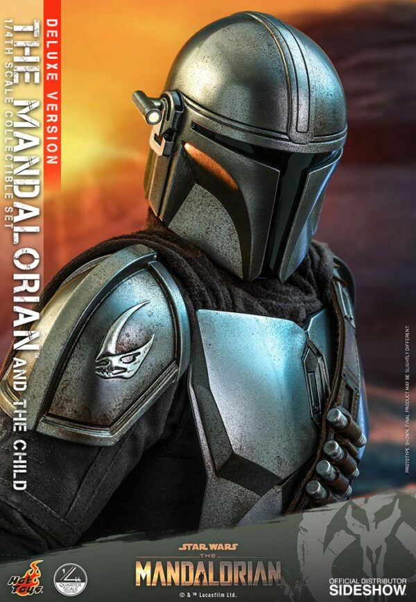 Star Wars The Mandalorian Akció Figura 2-Pack 1/4 The Mandalorian & The Child Deluxe 46 cm