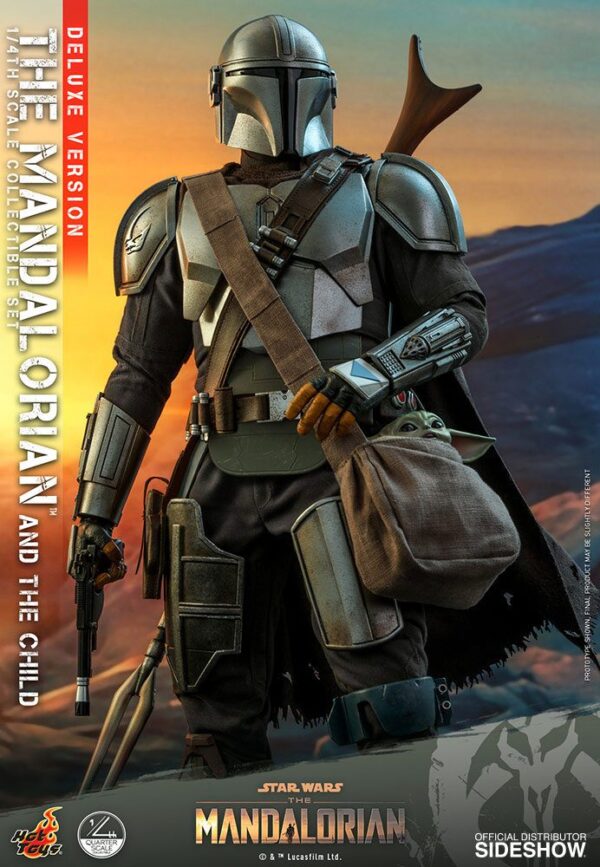 Star Wars The Mandalorian Akció Figura 2-Pack 1/4 The Mandalorian & The Child Deluxe 46 cm
