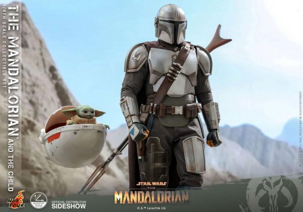 Star Wars The Mandalorian Akció Figura 2-Pack 1/4 The Mandalorian & The Child 46 cm