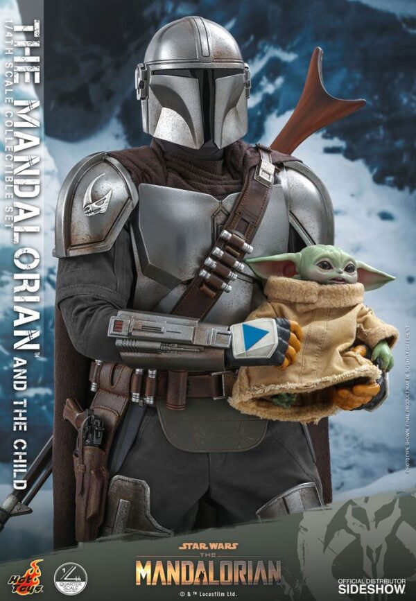 Star Wars The Mandalorian Akció Figura 2-Pack 1/4 The Mandalorian & The Child 46 cm