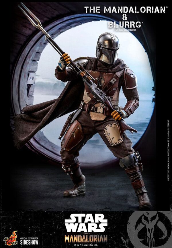 Star Wars The Mandalorian Akció Figura 2-Pack 1/6 The Mandalorian & Blurrg 37 cm