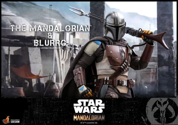 Star Wars The Mandalorian Akció Figura 2-Pack 1/6 The Mandalorian & Blurrg 37 cm