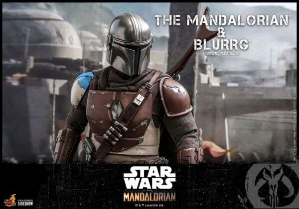 Star Wars The Mandalorian Akció Figura 2-Pack 1/6 The Mandalorian & Blurrg 37 cm