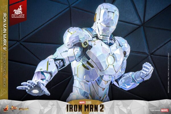 Iron Man 2 Movie Masterpiece Diecast Akció Figura 1/6 Iron Man Mark IV (Sub-Zero Fractal Armor) Hot Toys Exclusive 33 cm