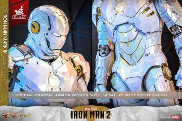 Iron Man 2 Movie Masterpiece Diecast Akció Figura 1/6 Iron Man Mark IV (Sub-Zero Fractal Armor) Hot Toys Exclusive 33 cm