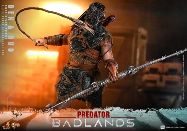 Predator: Badlands Movie Masterpiece Akció Figuras 2-Pack 1/6 Dek (Bone Bison Armor) and Bud 31 cm