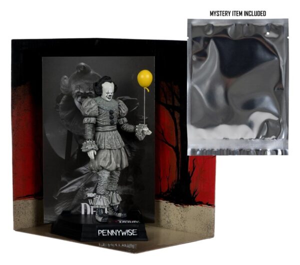 It Welcome to Derry Movie Maniacs Figura Pennywise (Black & White) 16 cm
