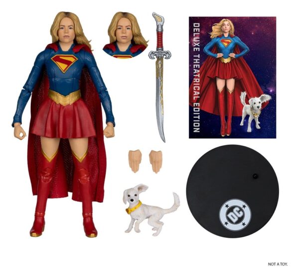 Supergirl (2026) DC Theatrical Deluxe Edition Akció Figura Supergirl & Baby Krypto 17 cm