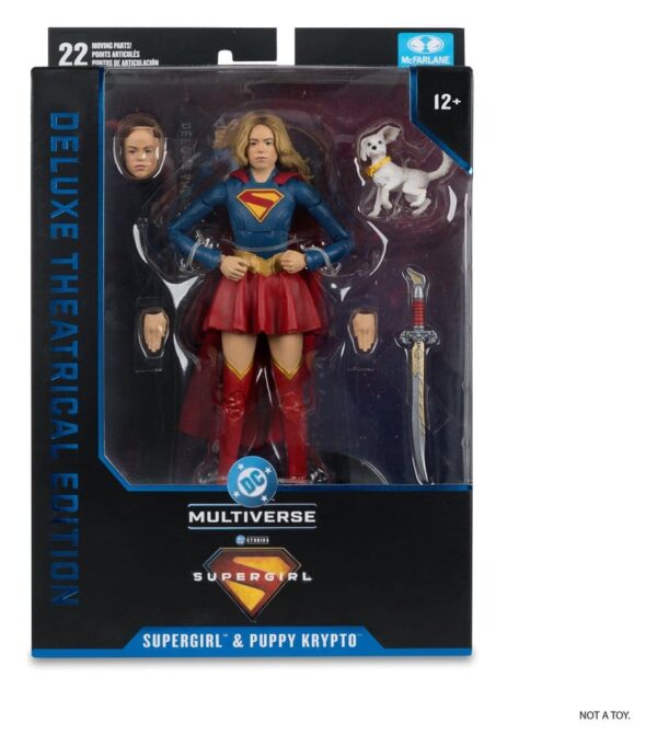 Supergirl (2026) DC Theatrical Deluxe Edition Akció Figura Supergirl & Baby Krypto 17 cm