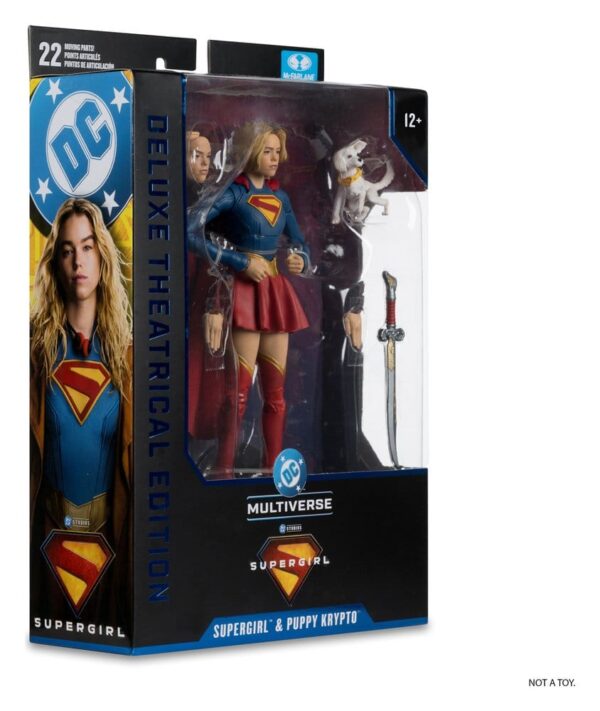 Supergirl (2026) DC Theatrical Deluxe Edition Akció Figura Supergirl & Baby Krypto 17 cm