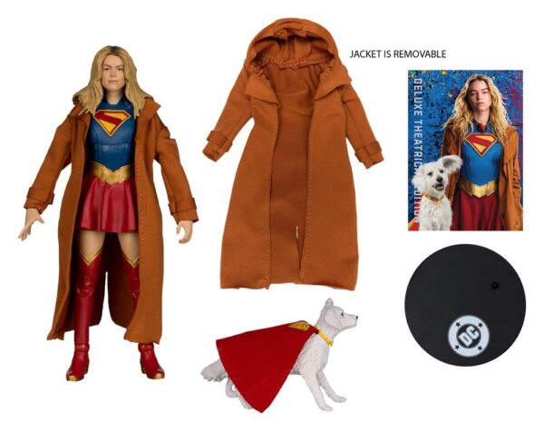 Supergirl (2026) DC Theatrical Deluxe Edition Akció Figura Supergirl & Krypto (Gold Label) 17 cm