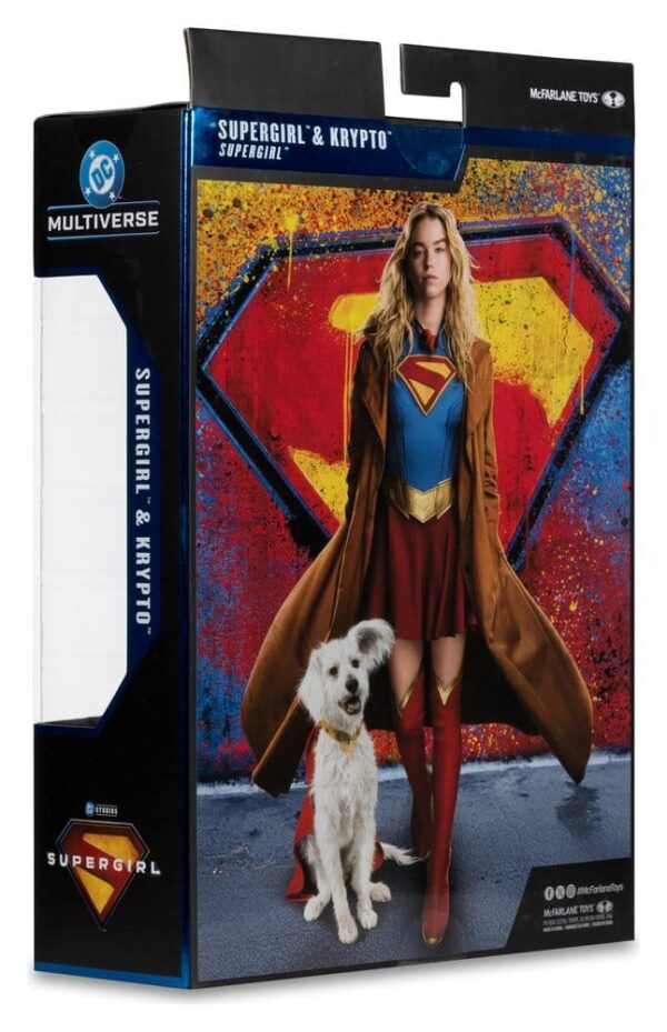 Supergirl (2026) DC Theatrical Deluxe Edition Akció Figura Supergirl & Krypto (Gold Label) 17 cm