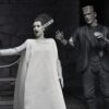 Universal Monsters 2-Pack Akció Figura Bride of Frankenstein 90th Anniversary The Monster & His Mate (B&W) 18 cm