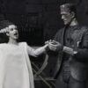 Universal Monsters 2-Pack Akció Figura Bride of Frankenstein 90th Anniversary The Monster & His Mate (B&W) 18 cm