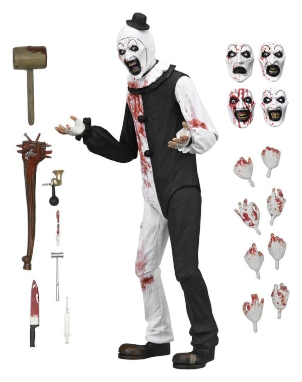 Terrifier 2 Ultimate Akció Figura Art the Clown (Blood Splattered) 18 cm