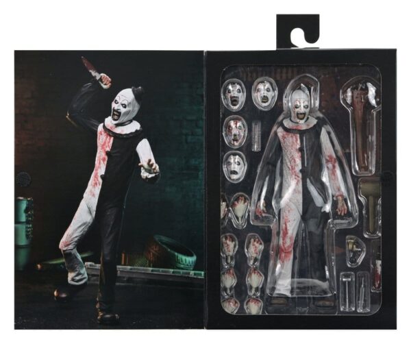 Terrifier 2 Ultimate Akció Figura Art the Clown (Blood Splattered) 18 cm