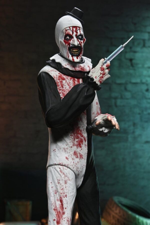 Terrifier 2 Ultimate Akció Figura Art the Clown (Blood Splattered) 18 cm