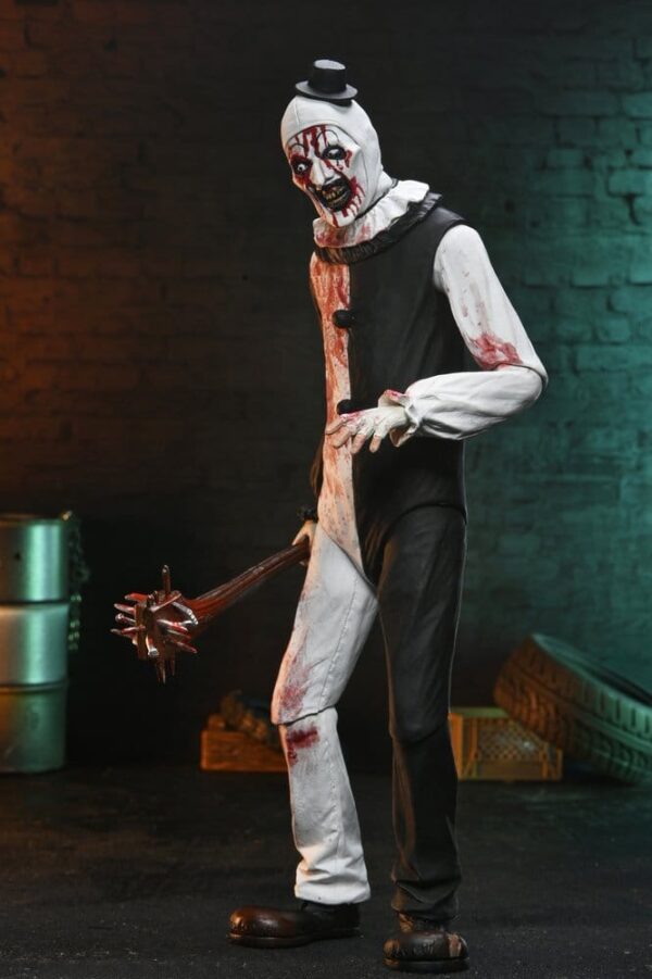 Terrifier 2 Ultimate Akció Figura Art the Clown (Blood Splattered) 18 cm