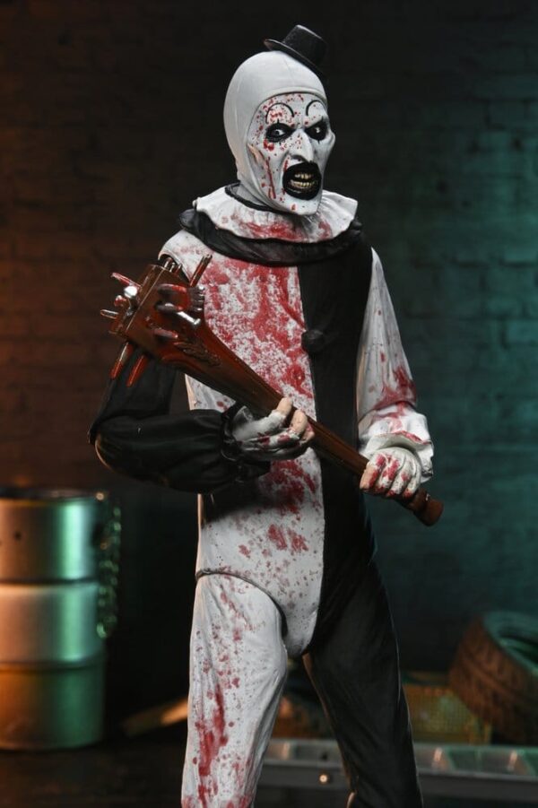 Terrifier 2 Ultimate Akció Figura Art the Clown (Blood Splattered) 18 cm