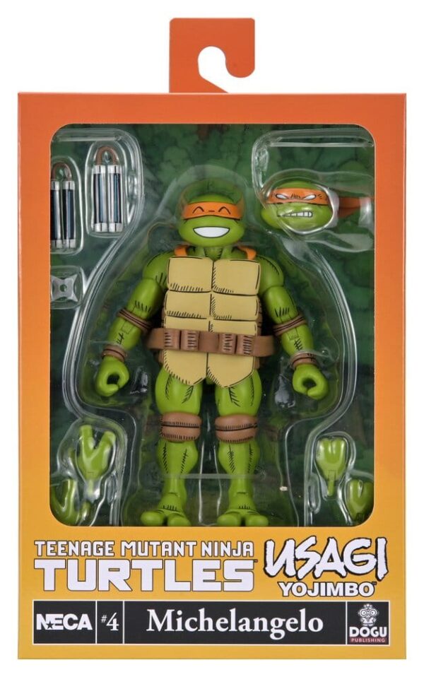Teenage Mutant Ninja Turtles x Usagi Yojimbo Ultimate Akció Figura Michelangelo 18 cm