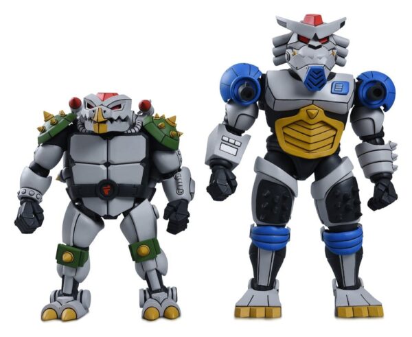 Teenage Mutant Ninja Turtles (1987 Cartoon) 2-Pack Akció Figuras Robo Tokka and Rahzar 18 cm