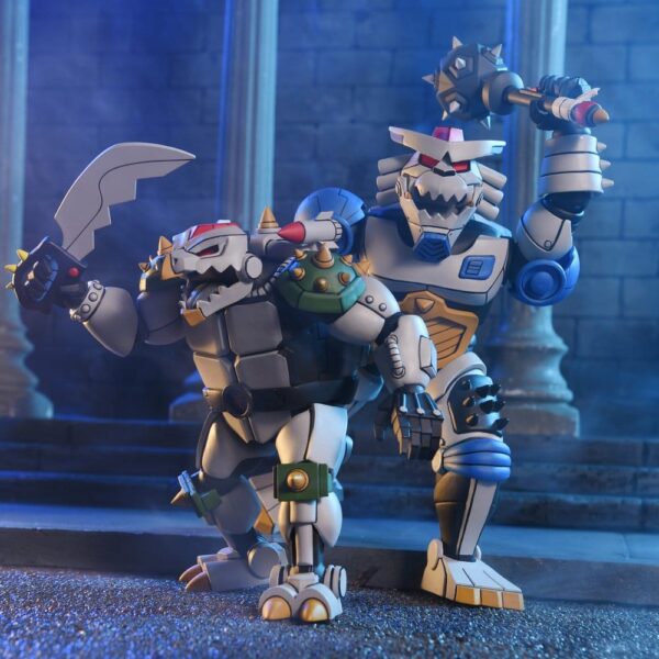 Teenage Mutant Ninja Turtles (1987 Cartoon) 2-Pack Akció Figuras Robo Tokka and Rahzar 18 cm