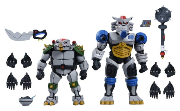 Teenage Mutant Ninja Turtles (1987 Cartoon) 2-Pack Akció Figuras Robo Tokka and Rahzar 18 cm