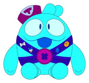 Brawl Stars Plüss Figura Squeak 22 cm