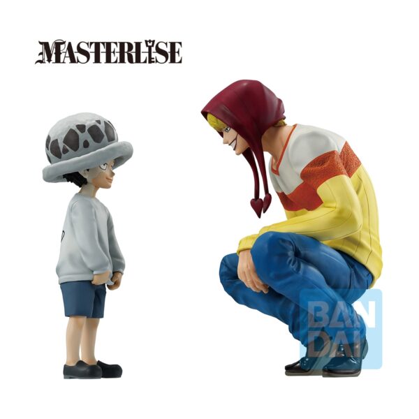 Banpresto Ichibansho: One Piece: The Unbreakable Law - Trafalgar.Law & Corazon Szobor (11& 13cm) (68957)