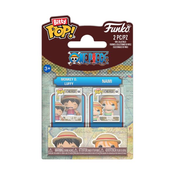 Funko Bitty POP! One Piece - Monkey D. Luffy & Nami