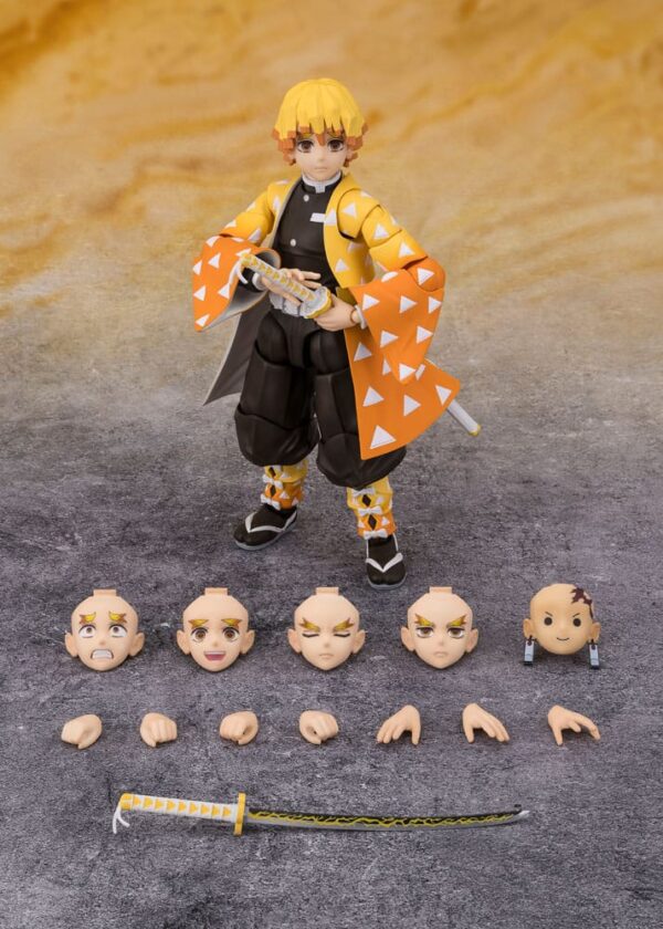 Demon Slayer: Kimetsu no Yaiba S.H. Figuarts Akció Figura Zenitsu Agatsuma 14 cm