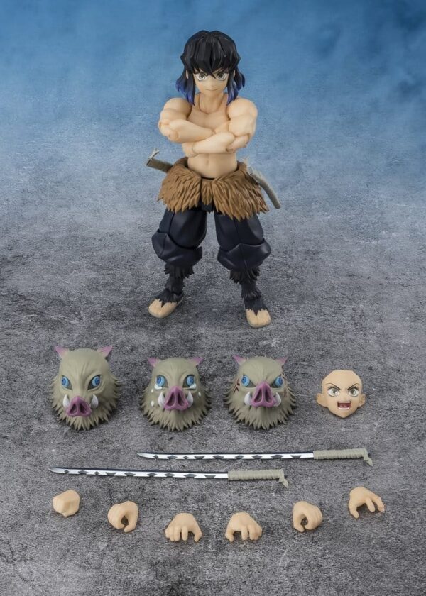 Demon Slayer: Kimetsu no Yaiba S.H. Figuarts Akció Figura Inosuke Hashibira 14 cm