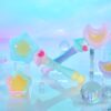 Magical Sisters Lulutto Lilly Proplica Replika Moontoneoneon & GlassHeart DreamPact Set 25 cm