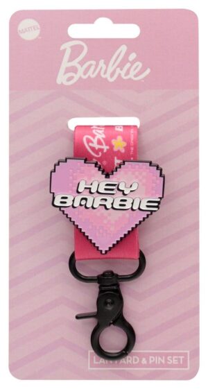 Barbie Lanyard & Kitűző Set
