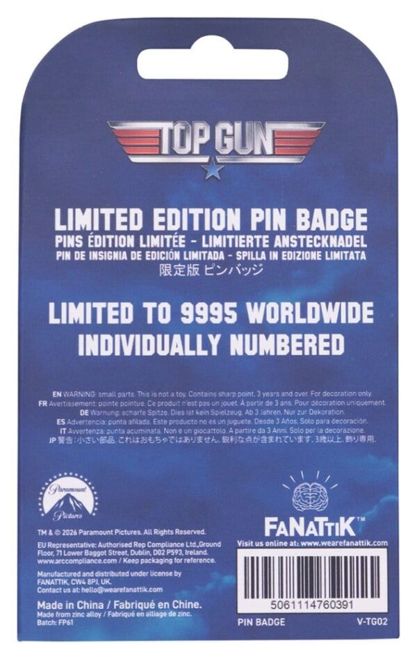 Top Gun Kitűző Moving Limited Edition
