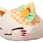 Nemuneko Cat Fruit Big Plüss Figura Orange 30 cm