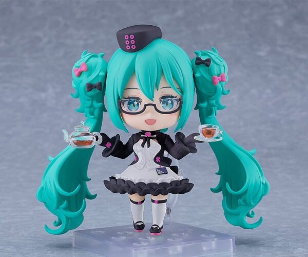 Character Vocal Series 01: Hatsune Miku Nendoroid Akció Figura Hatsune Miku: Glasses x Café Ver. 10 cm