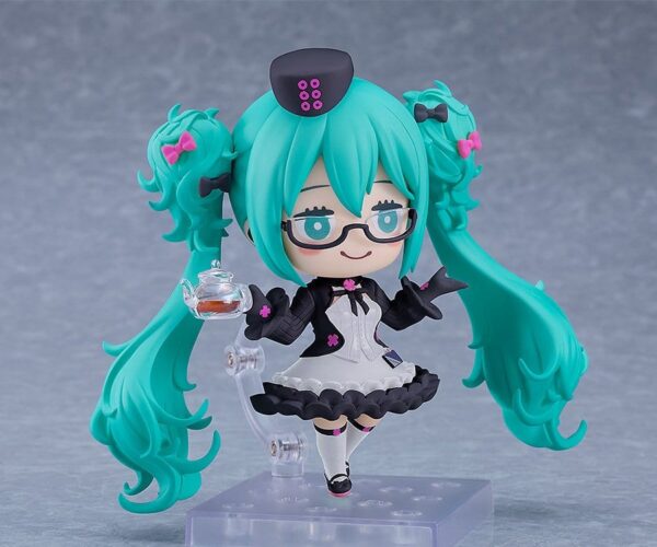 Character Vocal Series 01: Hatsune Miku Nendoroid Akció Figura Hatsune Miku: Glasses x Café Ver. 10 cm