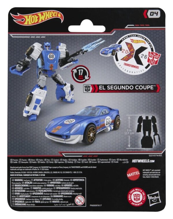 Transformers x Hot Wheels Collaborative Deluxe Class Akció Figura El Segundo Coupe 13 cm