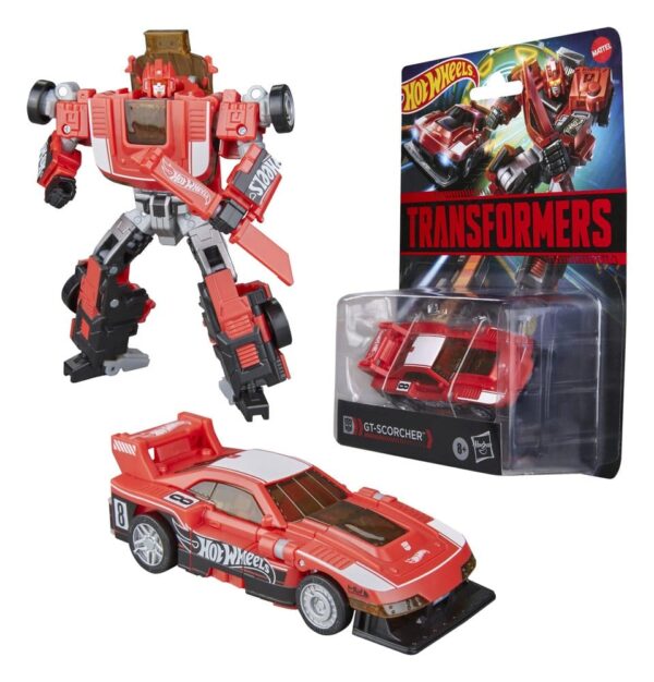 Transformers x Hot Wheels Collaborative Deluxe Class Akció Figura GT-Scorcher 13 cm