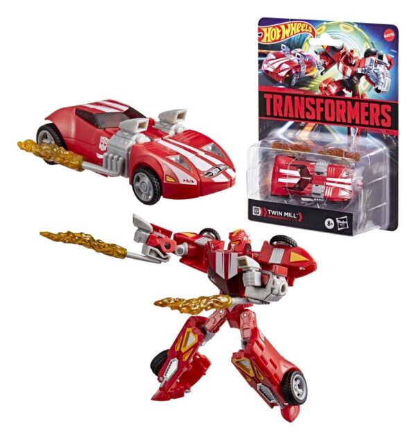 Transformers Collaborative Hot Wheels x Transformers Deluxe Class Akció Figura Twin Mill 13 cm