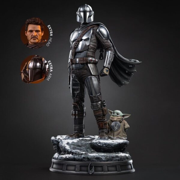 The Mandalorian & Grogu Legacy Replika Szobor 1/4 The Mandalorian and Grogu 57 cm