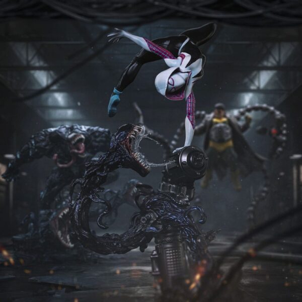 Spider-Man vs Villains Art Scale Szobor 1/10 Ghost Spider Diorama 34 cm