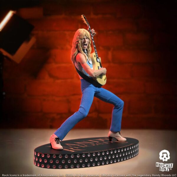 Randy Rhoads IV Rock Iconz Szobor The Early Years Blue Version 24 cm
