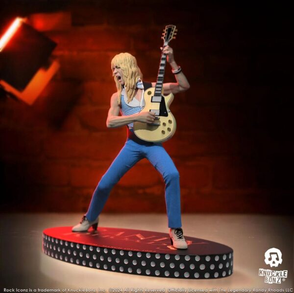 Randy Rhoads IV Rock Iconz Szobor The Early Years Blue Version 24 cm