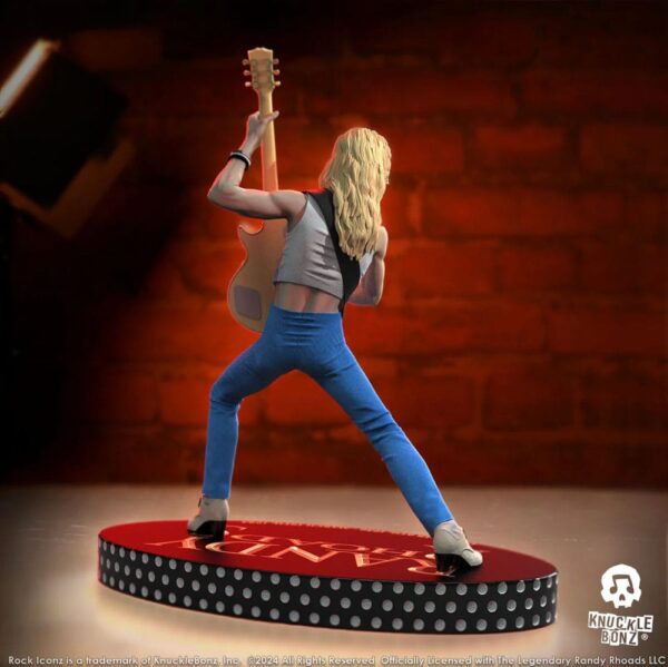Randy Rhoads IV Rock Iconz Szobor The Early Years Blue Version 24 cm