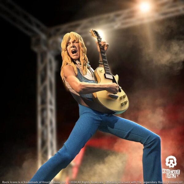 Randy Rhoads IV Rock Iconz Szobor The Early Years Blue Version 24 cm