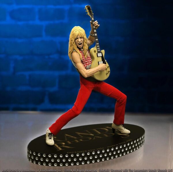 Randy Rhoads IV Rock Iconz Szobor The Early Years Red Version 24 cm