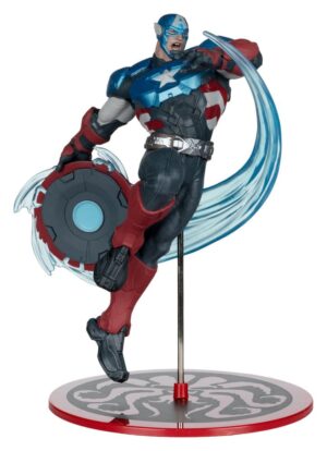Marvel Rivals Collection 1/10 Akció Figura Captain America 20 cm